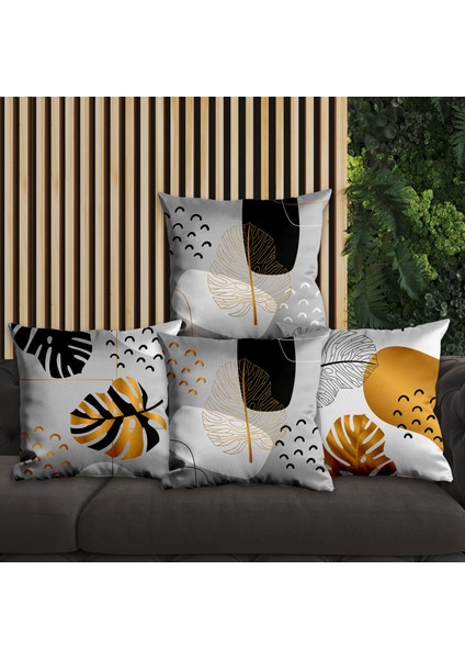 Çiçek Tasarımlı 4'lü Yastık Içi ve Kırlent Kılıfı 45CM 113834