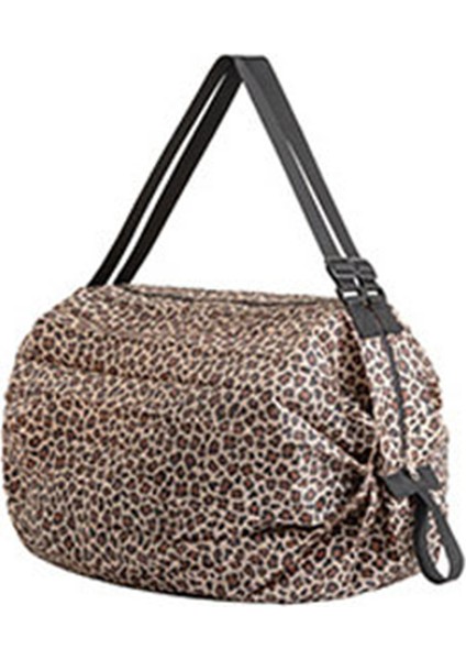 Yeniden Kullanılabilir Bakkal Çantaları Bakkaliye Için Katlanabilir Alışveriş Çantası Su Geçirmez Plaj Çantası (Leopar) (Yurt Dışından)