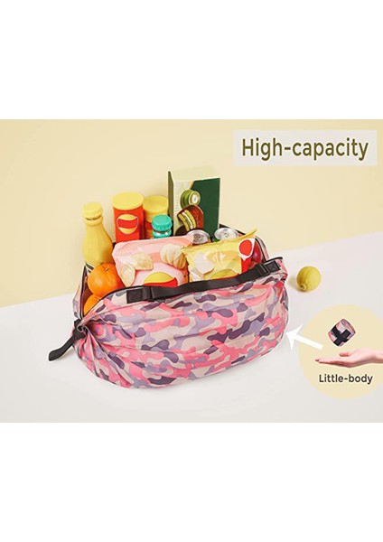 Yeniden Kullanılabilir Bakkal Çantaları Bakkaliye Için Katlanabilir Alışveriş Çantası Su Geçirmez Plaj Çantası (Leopar) (Yurt Dışından) fiyatları