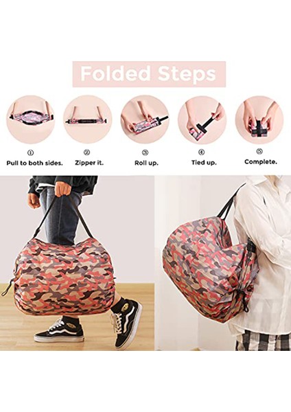 Yeniden Kullanılabilir Bakkal Çantaları Bakkaliye Için Katlanabilir Alışveriş Çantası Su Geçirmez Plaj Çantası (Leopar) (Yurt Dışından) modelleri