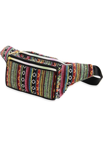 Kadın Etnik Fanny Paketi Retro Vintage Serseri Çanta Seyahat Yürüyüş Bel Kemeri Çanta Renk A (Yurt Dışından) fırsatları