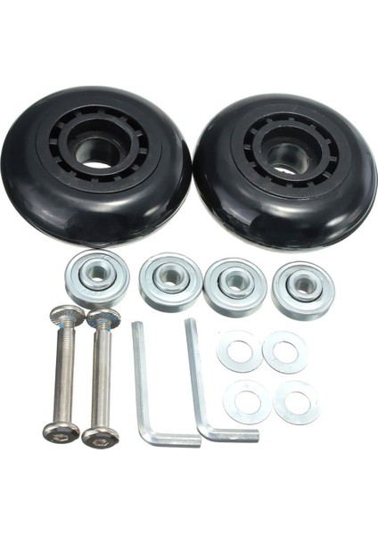 2 Takım Bagaj Bavul Yedek Tekerlekler Akslar Deluxe Onarım Aracı Od 68MM (Yurt Dışından) fiyatları
