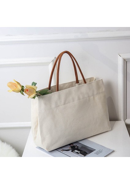 Kadın Yaz Hawaii Plaj Çantaları Pozlama Basit Büyük Kapasiteli Çanta Bayan Kore Versiyonu (37X26X15CM) (Yurt Dışından) modelleri