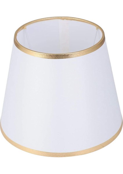 Gui Xulian Davul Abajur Toz Geçirmez Varil Şekli Kumaş Abajur Masa Zemin Değiştirme Ev Ofis Için Beyaz (Yurt Dışından)