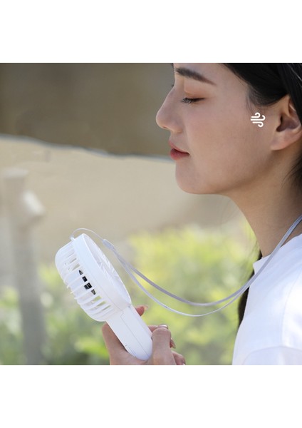 USB Mini Fan Şarj Edilebilir 1200 Mah Taşınabilir El Fan Tembel Seyahat Alışveriş Soğutma Dilsiz Fan Hava Soğutucu Fan-Beyaz (Yurt Dışından) modelleri