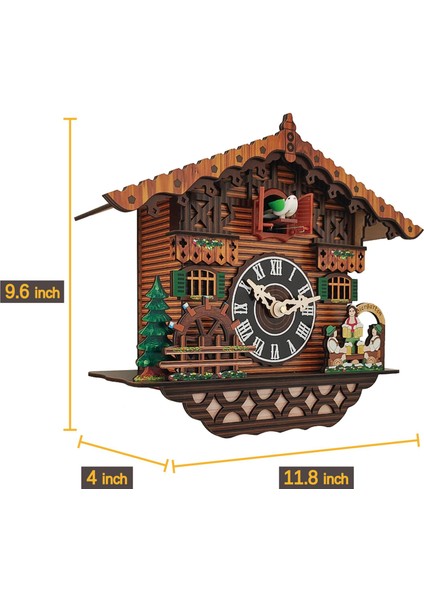 Gui Xulian Ahşap Saat Duvara Monte Saat Kuş Çalar Saat Ev Çocuk Odası Dekorasyonu Için Saatler (Yurt Dışından)