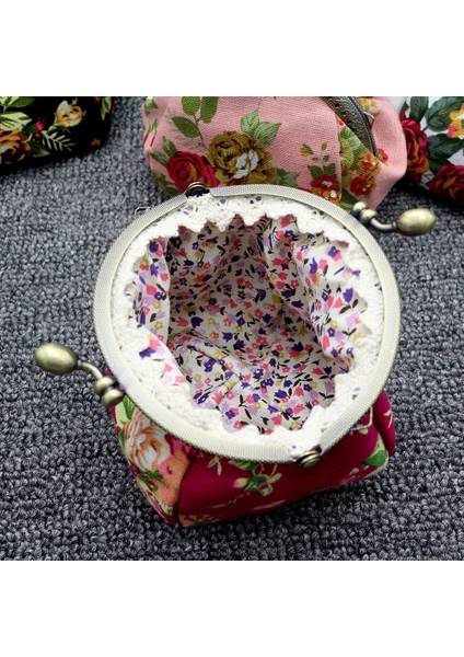 Cüzdan, Lady Vintage Çiçek Mini Bozuk Para Cüzdanı Clutch Çanta (Gül Kırmızı) (Yurt Dışından) modelleri
