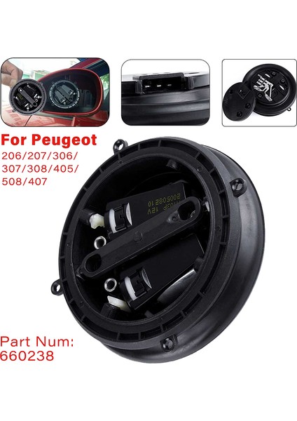 Gui Xulian 660246 Araba Yan Dikiz Katlanır Ayna Motor Aktüatör 307 408 Için C5 C4 T7 08 C-Triomphe C5 (Yurt Dışından)