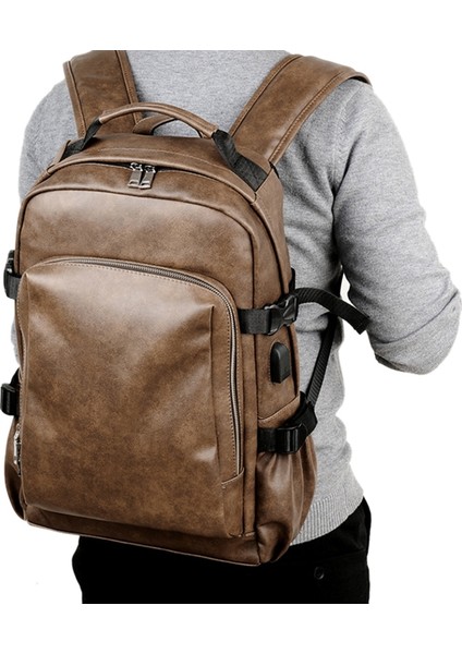 Erkekler Seyahat Eğlence Sırt Çantaları Retro Rahat Çanta Okul Çantaları Genç Siyah (Yurt Dışından) fırsatları