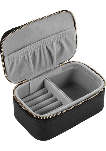 Mücevher Kutusu Seyahat Kozmetik Organizatör Makyaj Ruj Depolama Siyah (Yurt Dışından) fiyatları