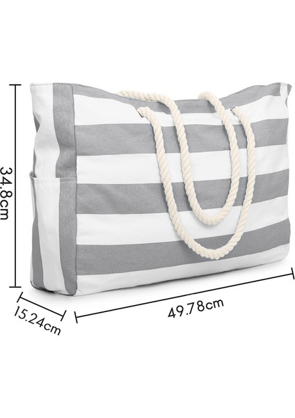 Plaj Çantası, Yüzme Su Geçirmez Havuz Alışverişi Katlanabilir Omuz Çantası Gri (Yurt Dışından) fiyatları