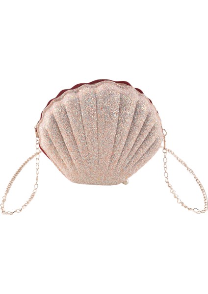 Kadın Kızlar Küçük Denizkızı Deniz Kabuğu Çanta-Vücut Omuz Çantaları Glitter Payetler Zincir Akşam Çanta, Pembe (Yurt Dışından) modelleri