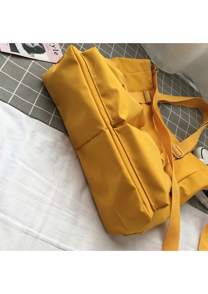 Su Geçirmez Büyük Kapasiteli Kanvas Tek Omuz Taşınabilir Kova Çanta Kadın Messenger Günlük Çanta (Yeşil) (Yurt Dışından) fırsatları