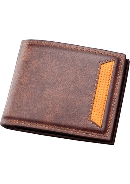Erkek Cüzdan Erkek Kısa Deri Çanta (Koyu Kahve Rengi) (Yurt Dışından)