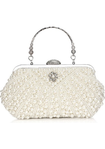 Kadın Inci Debriyaj Çantalar Akşam Çanta Çanta Çanta Düğün Zinciri Için (Yurt Dışından)