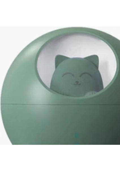 Gui Xulian Güzel Pet Hava Nemlendirici 220 ml Gezegen Ultrasonik Serin Mist Hava Yağ Difüzörü Romantik Renkli LED Lamba, Yeşil (Yurt Dışından) fırsatları