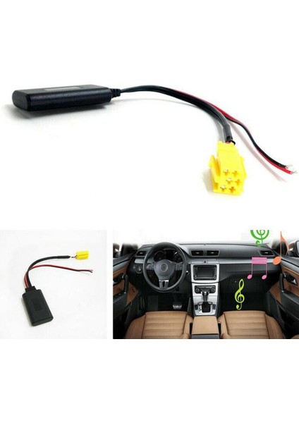 Gui Xulian Araba Bluetooth Aux Kablosu Adaptörü Grande Punto Stereo Mını 6pin Bluetooth Modülü Adaptörü (Yurt Dışından)