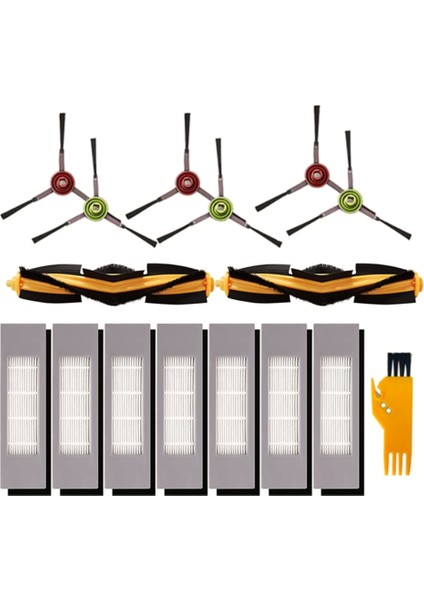16 Adet Aksesuarlar Deebot Ozmo 920 950 T5 T8 T9 Serisi Robotlu Süpürge Ana Yan Fırça Hepa Filtre (Yurt Dışından)
