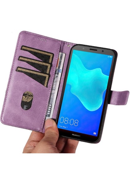 Huawei Y5 Başbakan 2018 Yüksek Kaliteli Deri Telefon Koruma Için Flip Case (Yurt Dışından)