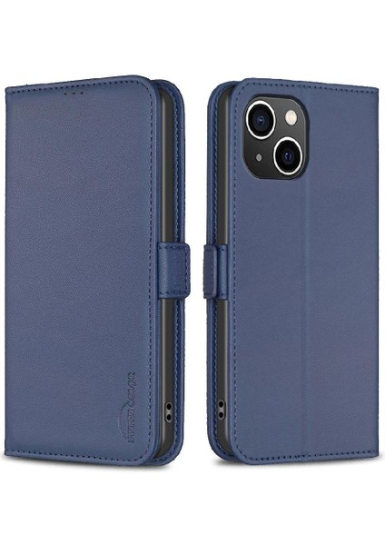 IPhone 15 Için Flip Case Artı Kickstand Kart Yuvaları Tutucu Manyetik Pu Tpu (Yurt Dışından)