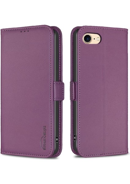 IPhone 7/8 Için Flip Case Pu Deri Cüzdan Kart Yuvaları Tutucu Kickstand Tpu (Yurt Dışından)