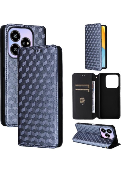 Zte Blade V60 Tasarım Kart Yuvaları Tutucu Manyetik Kapatma 3D Için Flip Case (Yurt Dışından)