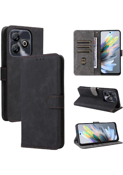 Zte Blade A75 4g Kart Yuvaları Kapak Manyetik Kapatma Flip Folio Pu (Yurt Dışından)