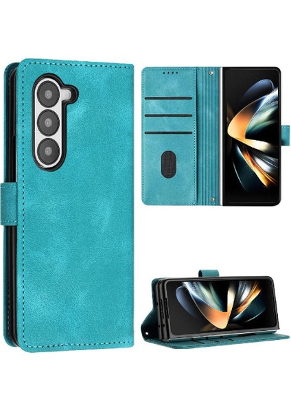 Samsung Galaxy Z Için Flip Case Fold 6 5g Kart Ekleme Pu Deri Cüzdan (Yurt Dışından)