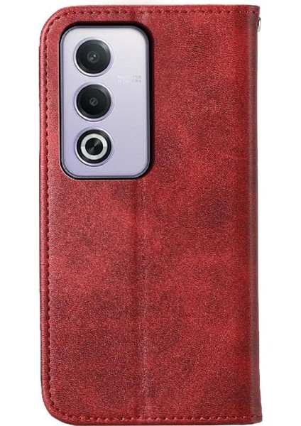 Manyi Mall Oppo A3 Pro Için Flip Case Standı Günlük Kullanım Cüzdan El Kayışı Eşkenar Dörtgen Şekli (Yurt Dışından)