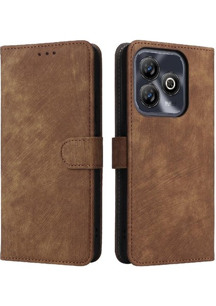 Zte Blade A75 4g Kart Yuvaları Kapak Manyetik Kapatma Flip Folio Pu (Yurt Dışından)
