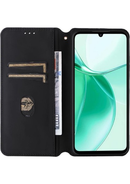 Manyi Mall Zte Blade A35 Kart Yuvaları Tutucu Pu Deri Cüzdan Kapatma Için Flip Case (Yurt Dışından)