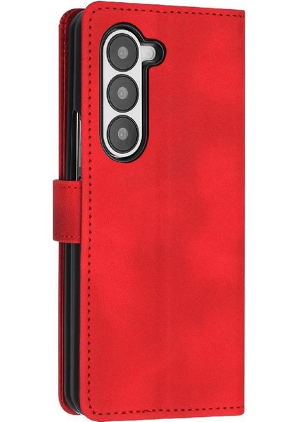 Samsung Galaxy Z Için Flip Case Fold 6 5g Kart Ekleme Pu Deri Cüzdan (Yurt Dışından)