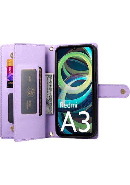 Xiaomi Redmi A3 Için Flip Case Çok Fonksiyonlu Standı Iş Crossbody (Yurt Dışından) fırsatları