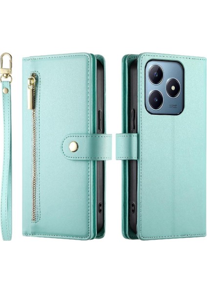Realme C61 Standı Çok Fonksiyonlu Cüzdan Crossbody Kayışı Için Flip Case (Yurt Dışından) fırsatları