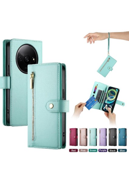Xiaomi Redmi A3 Için Flip Case Çok Fonksiyonlu Kart Yuvaları Cüzdan Kickstand (Yurt Dışından) indirimleri