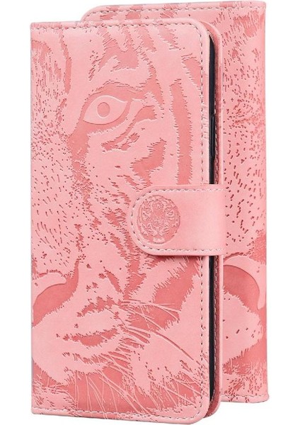 Infinix Sıfır 8 Kickstand Koruyucu Deri Cüzdan Kabartmalı Flip Case (Yurt Dışından)
