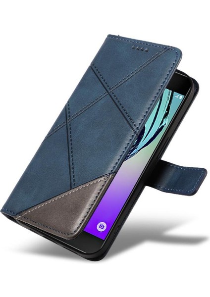 Manyi Mall Elmas Dikiş Deri Telefon ile Samsung Galaxy A3 2016 Için Flip Case (Yurt Dışından)