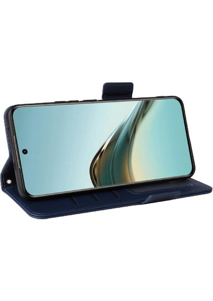 Realme 13 Pro Artı Manyetik Kart Yuvaları Için Flip Case Tutucu Yan Toka Pu (Yurt Dışından)