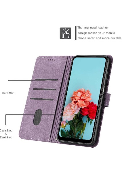 Samsung Galaxy A16 Kickstand Cüzdan Pu Deri Kart Için Flip Case (Yurt Dışından)