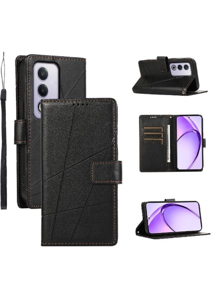 Oppo A3 Pro 5g Için Flip Case Üç Kart Yuvaları Darbeye Şok Emici (Yurt Dışından)
