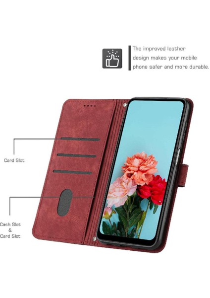 Samsung Galaxy A16 Kickstand Cüzdan Pu Deri Kart Için Flip Case (Yurt Dışından)