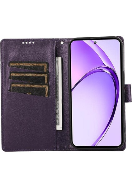 Oppo A3 Pro 5g Için Flip Case Üç Kart Yuvaları Darbeye Şok Emici (Yurt Dışından)