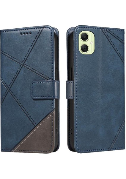 Elmas Dikiş Deri Telefon Kılıfı ile Samsung Galaxy A05 Için Flip Case (Yurt Dışından)