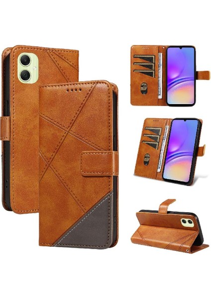 Elmas Dikiş Deri Telefon Kılıfı ile Samsung Galaxy A05 Için Flip Case (Yurt Dışından) fiyatları