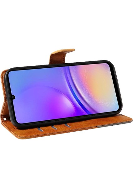 Elmas Dikiş Deri Telefon Kılıfı ile Samsung Galaxy A05 Için Flip Case (Yurt Dışından) indirimleri