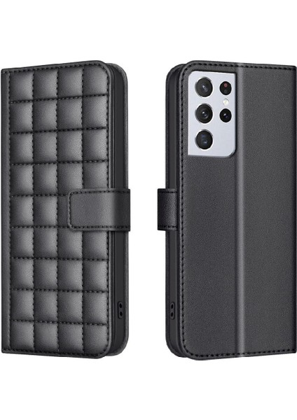 Samsung Galaxy S21 Ultra Kart Yuvaları Için Flip Case Tutucu Cüzdan Koruyucu (Yurt Dışından) indirimleri