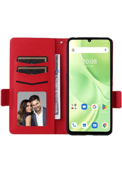 Umidigi G9 5g Için Flip Case Pu Deri Cüzdan Manyetik Yan Toka Kartı (Yurt Dışından)