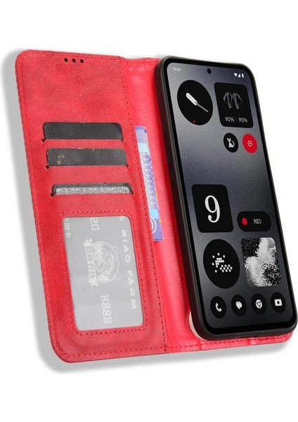 Nothing Kılıf Cmf Telefon 1 Manyetik Kapatma Pu Deri Cüzdan (Yurt Dışından)