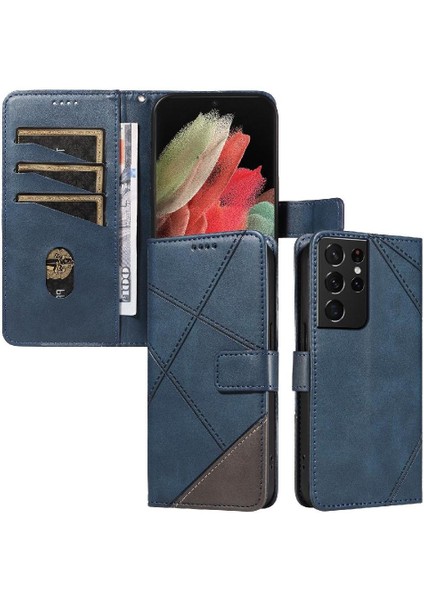 Samsung Galaxy S21 Ultra Yüksek Kalite ve Kart Yuvası ile Flip Case (Yurt Dışından)
