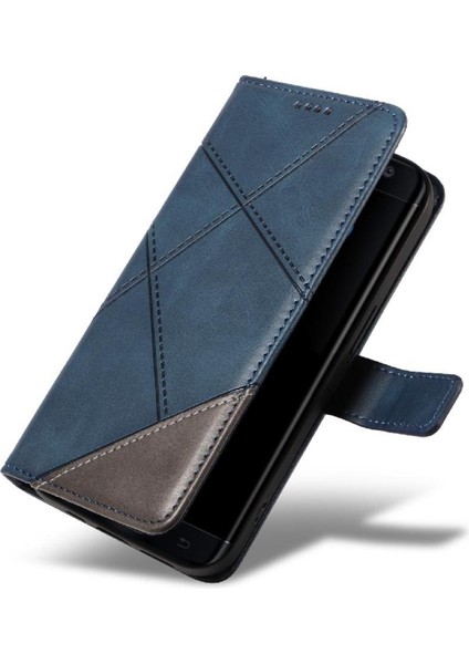 Elmas Dikiş Deri Telefon ile Samsung Galaxy S7 Kenar Için Flip Case (Yurt Dışından)